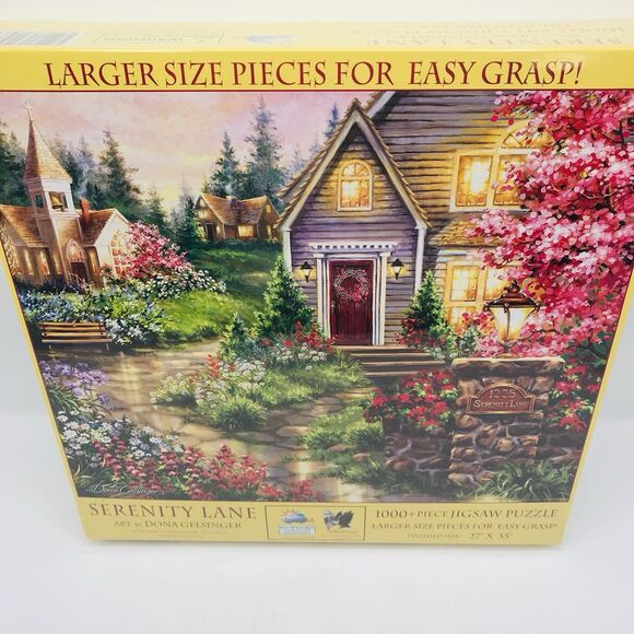 SunsOut 1000 Piece Puzzle SERENITY LANE Art by Dona Gelsinger Large Pieces 27x35 - Picture 6 of 6